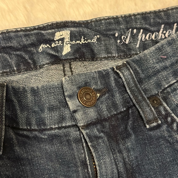 7 For All Mankind “A” Pocket Slim Bootcut - Size 25 Short - Picture 3 of 4